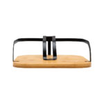 ESTIA ΧΑΡΤΟΠΕΤΣΕΤΟΘΗΚΗ BAMBOO ESSENTIALS ΤΕΤΡΑΓΩΝΗ ΜΕΤΑΛΛΙΚΗ 20x20x7cm - Image 2