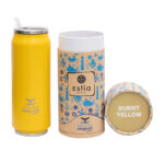 ESTIA ΘΕΡΜΟΣ TRAVEL CUP SAVE THE AEGEAN 500ml PINEAPPLE YELLOW - Image 2
