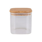 ESTIA ΔΟΧΕΙΟ ΑΠΟΘΗΚΕΥΣΗΣ BAMBOO ESSENTIALS 550ml ΓΥΑΛΙΝΟ ΜΕ ΚΑΠΆΚΙ - Image 2