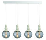 Φωτιστικό Πολύφωτο 4φ Μέταλλο/Γυαλί Ε27