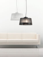 Φωτιστικό μονόφωτο γυαλί μαύρο Ε27 Φ35 - Image 2