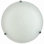 Φωτιστικό Πλαφονιέρα Γυαλί λευκό 2xΕ27 Φ40