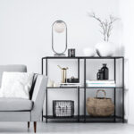 InLight Επιτραπέζιο φωτιστικό σε χρώμιο απόχρωση και λευκή οπαλίνα 1XG9 D:40cm (3017-CH) - Image 3