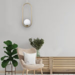 InLight Κρεμαστό φωτιστικό σε χρυσαφί χρώμα και λευκή οπαλίνα 1XG9 D:40cm (4022-GL) - Image 2