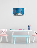 Φωτιστικό μονόφωτο παιδικό αμπαζούρ  πύραυλος Ε27 Φ40 - Image 2