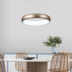 InLight Κρεμαστό φωτιστικό LED 36W 3CCT από μαύρο και λευκό ακρυλικό D:60cm (42023-Α-Black) - Image 3