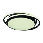 InLight Πλαφονιέρα οροφής LED 60W 4000K από αλουμίνιο σε μαύρη απόχρωση D:43cm (42172-Μαύρο) - Image 3