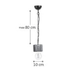 InLight Κρεμαστό φωτιστικό από ξύλο και σχοινί 1XE27 D:10cm (5318-1) - Image 3