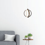 InLight Κρεμαστό φωτιστικό LED 16W 3000K σε μαύρη απόχρωση D:20cm (6057-BL) - Image 3