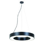 InLight Κρεμαστό φωτιστικό LED 50W 4000K σε μαύρη απόχρωση D:80cm (6171-80-BL)