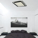 InLight Πλαφονιέρα οροφής LED 60W 4000K από αλουμίνιο σε μαύρη απόχρωση D:43cm (42171-Μαύρο) - Image 2