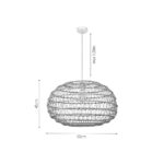 InLight Κρεμαστό Φωτιστικό από σχοινί 1xE27 D:60cm (4041-A) - Image 3