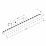 Φωτιστικό Μπάνιου LED DAFNE 12W 4000K 900lm ΜΑΥΡΟ 4722 - Image 2