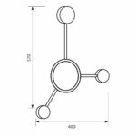 Φωτιστικό Οροφής GEMINI LED 19W 810LM CCT 3000K/4000K/6400K ΜΑΥΡΟ 4817 - Image 2