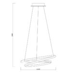 Φωτιστικό Κρεμαστό LED FEEL 43W 1873lm φ50 CCT 3000K/4000K/6400K ΜΑΥΡΟ 4614 - Image 2