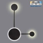 Φωτιστικό Οροφής GEMINI LED 15W 770LM CCT 3000K/4000K/6400K ΜΑΥΡΟ 4816