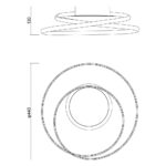 Φωτιστικό Οροφής ODEON LED 38W 1692lm CCT Φ45 ΜΑΥΡΟ 4610 - Image 2