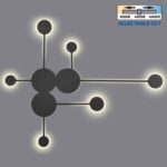 Φωτιστικό Οροφής GEMINI LED 22W 1000LM CCT 3000K/4000K/6400K ΜΑΥΡΟ 4818