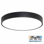 Πλαφωνιέρα Οροφής LUKA LED 45W Φ50 CCT  3000Κ/4000K/6400Κ ΜΑΥΡΟ 4619