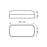 Απλικα εξωτερικου χωρου 16W IP54 4000K BALI/O 4147 - Image 2