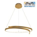 Φωτιστικό Κρεμαστό OMICRON LED 38W 1614LM CCT ΧΡΥΣΟ 4869