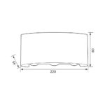 Απλικα εξωτερικου χωρου μαυρη 8W LED IP65 ARUBA 4822 - Image 2