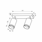 Σπότ Ράγα Μαύρο SP732-2GU10 KING 4794 - Image 2