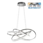 Φωτιστικό Κρεμαστό MAREA LED 60W 3411LM CCT ΧΡΩΜΙΟ  4868