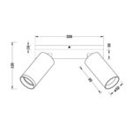 Σποτ ραγας μαυρο SP712-2GU10 LUX 4562 - Image 2
