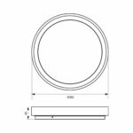 Πλαφωνιέρα Οροφής PLEADA LED 36W RGB 2300L DIM με κοντρόλ  4815 - Image 2