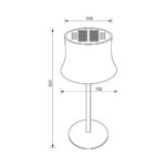 Ηλιάκο Επιτραπέζιο Φωτιστικό DORI SOLAR 4W 3.7V 200LM IP44 DIMMABLE 4834 - Image 2