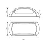 Απλικα εξωτερικου χωρου 12W IP54 4000K CAPRI/O 4082 - Image 2