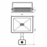 Προβολεας με ανιχνευτη 30W 6400 NYX 3975 - Image 2