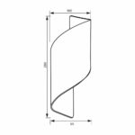 Απλικα εξωτερικου χωρου χρυσο μαυρο10W LED  4000K IP54 APOLLO 4694 - Image 3