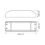 Μετασχηματιστης μινι LED 24W 12V IP20 3796 - Image 2