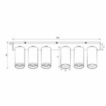 Σποτ ραγας λευκο SP716 6-GU10 LUX 4569 - Image 2