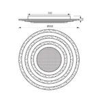 Πλαφωνιέρα Οροφής SATURN LED 75W με κοντρόλ για εναλλαγή χρωμάτων 4831 - Image 2