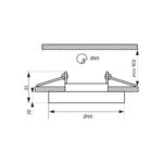 Σποτ χωνευτο στρογ διαφανο γυαλη 230V GU10 SL420 3875 - Image 2