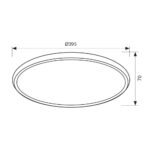 Πλαφωνιέρα οροφής εναλλαγής χρωμάτων HERA LED DIM 36W  4164 - Image 2