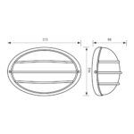 Απλίκα εξωτερικού χώρου PETRA-2 60W E27 IP44 Mπρονζέ  4499 - Image 2