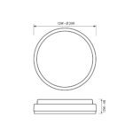 Πλαφωνιερα εξωτερικου χωρου LED 12W 4000K  ELLIS/R 3685 - Image 2