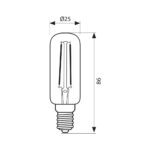 Λαμπτηρας σωληνωτος E14 3W FILAMEND 4000K 300L 4111 - Image 2