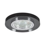 Σπότ χωνευτό μαύρο γυαλί SL400 GU10 230V 3870