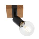 Σποτ μονο βαση ξυλο E27 SP 746 LORENZO 230V 4887