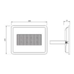 Προβολεας LED 150W VIGOR 6400K IP65 4036 Μαυρος - Image 2