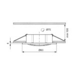 Σποτακι χωνευτο κινητο νικελ ματ SL 515 230V GU10 3857 - Image 2