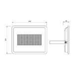 Προβολεας LED 200W VIGOR 6400K IP65 4037 Μαυρος - Image 2