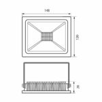 Προβολεας LED 30W TREND 4000K IP65 3608 Λευκος - Image 2