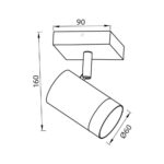 Σπότ ΒΕΝΙΤΟ  Ξύλο SP728-1 GU10 230V  4877 - Image 3