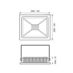 Προβολεας LED 20W TREND 3606 4000K IP65 Λευκος - Image 2